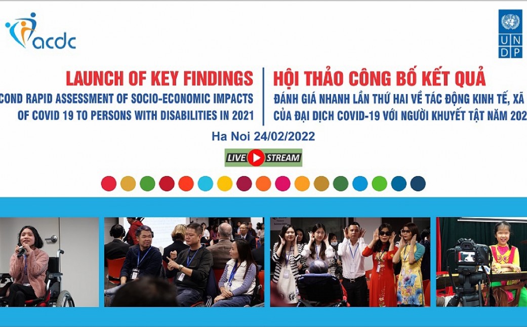 Tọa đàm trực tuyến - Công bố những phát hiện chính từ đánh giá nhanh lần thứ hai về tác động kinh tế - xã hội của Covid-19 đối với người khuyết tật năm 2021
